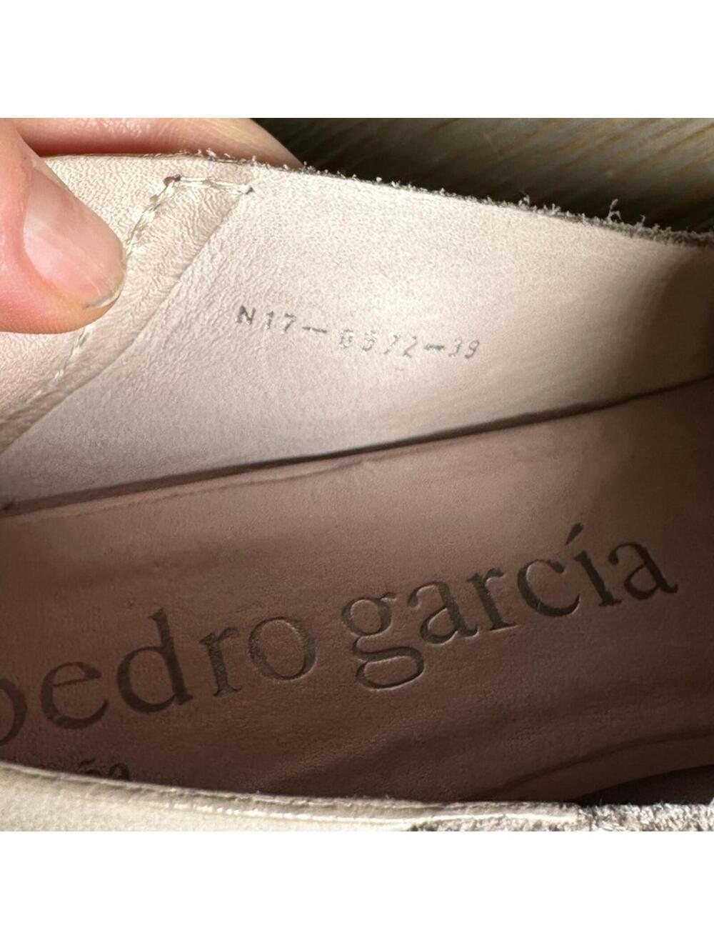 Pedro Garcia Yoshi Smoking Slipper Suede Loafer Pink Gray Mauve Flat 9 / 39 - Picture 16 of 16